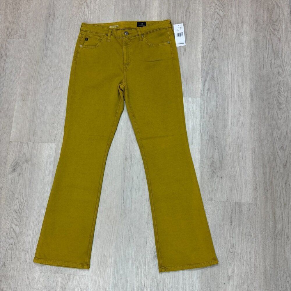 AG Adriano Goldschmied The Jodi Crop Jeans Womens 27 Yellow